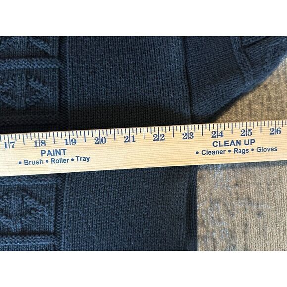 Vintage 80's 90's Blue Cable Esprit Sweater Large - Picture 8 of 8